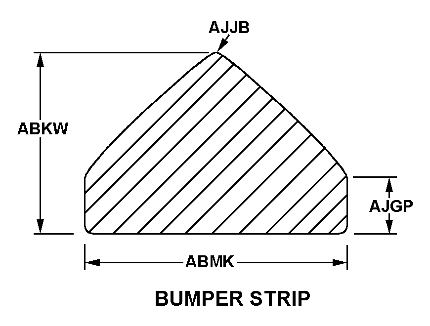 BUMPER STRIP style nsn 9390-00-893-1906