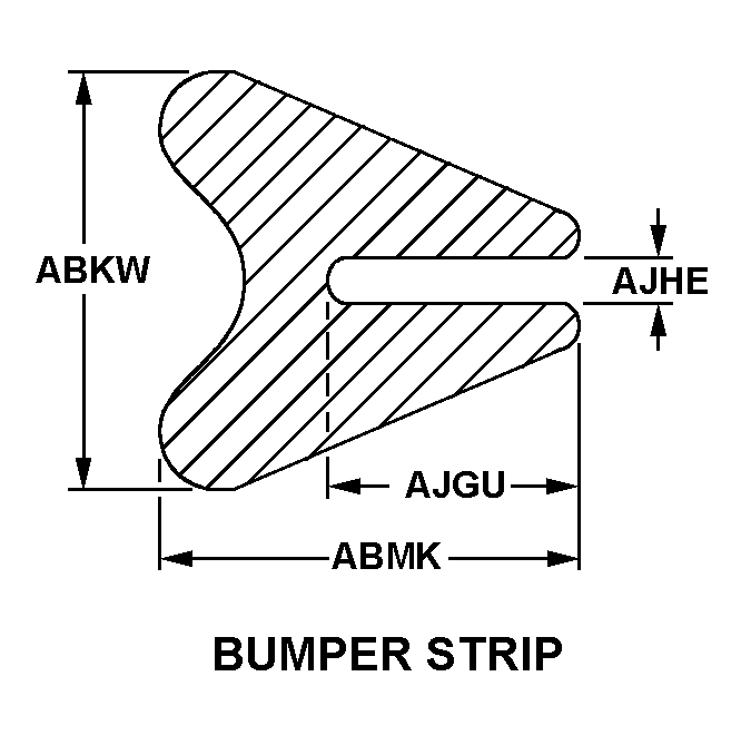 BUMPER STRIP style nsn 9390-00-169-6427