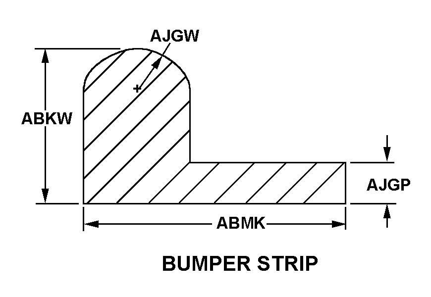 BUMPER STRIP style nsn 9390-00-593-9183