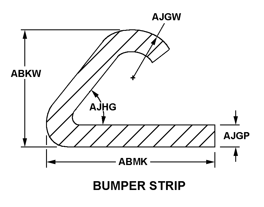 BUMPER STRIP style nsn 9390-00-142-6408