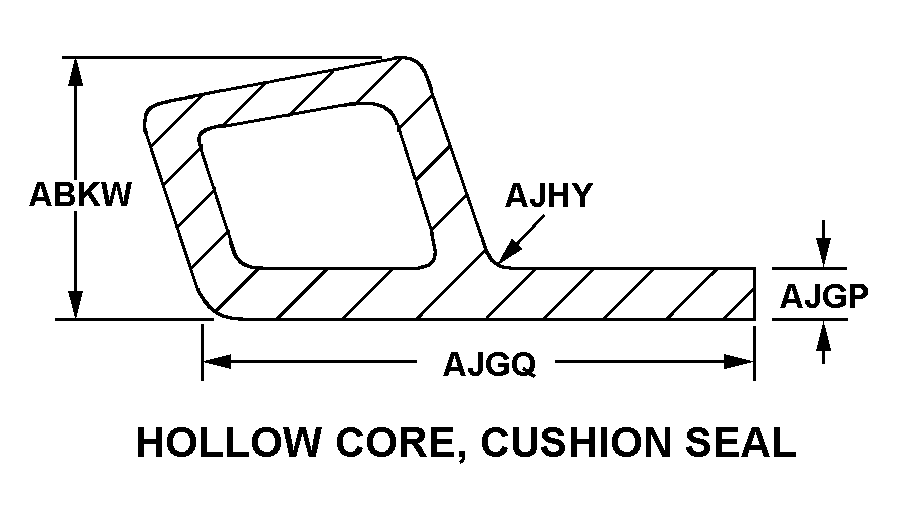 HOLLOW CORE, CUSHION SEAL style nsn 9390-00-247-2342