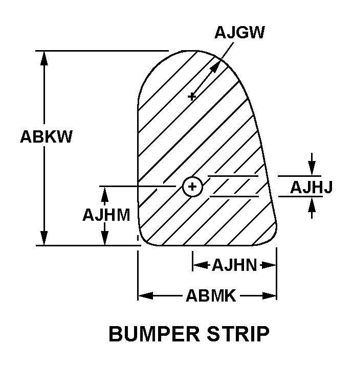 BUMPER STRIP style nsn 9390-00-142-6407