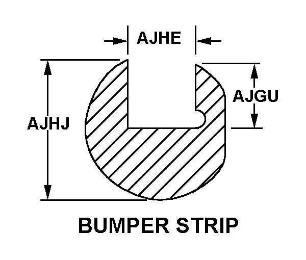 BUMPER STRIP style nsn 9390-01-370-0542