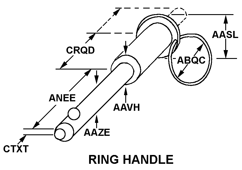 RING HANDLE style nsn 5315-01-558-7616