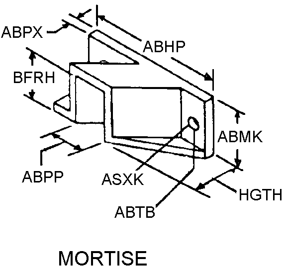 MORTISE style nsn 5340-01-468-0204