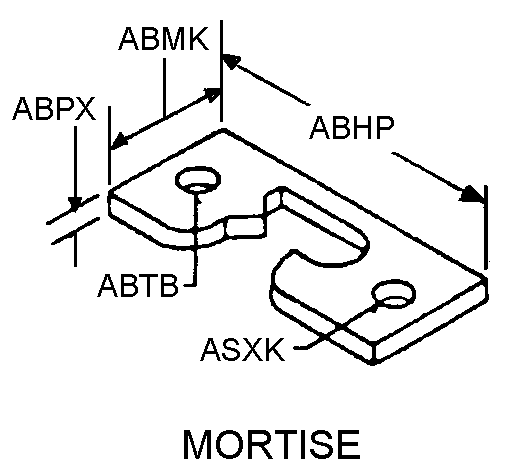 MORTISE style nsn 5340-01-468-0204