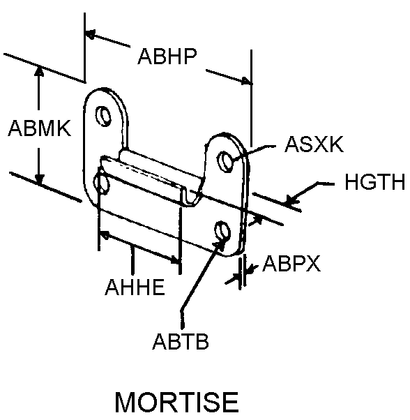 MORTISE style nsn 5340-01-425-2362