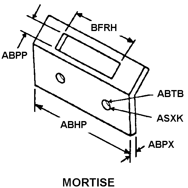 MORTISE style nsn 5340-01-468-0204