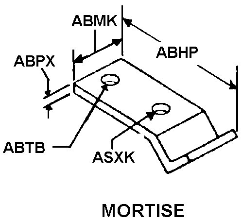 MORTISE style nsn 5340-01-468-0204