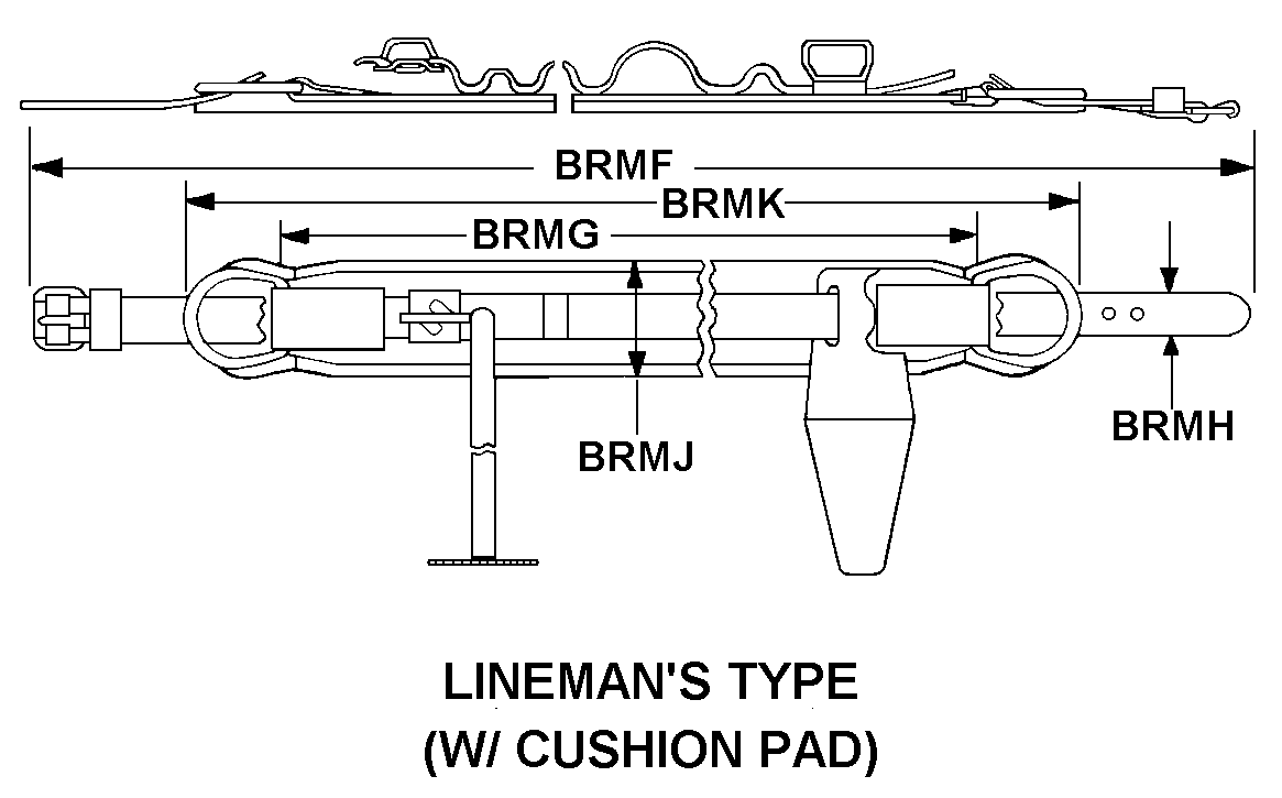 LINEMANS TYPE (W/ CUSHION PAD) style nsn 4240-00-272-9954