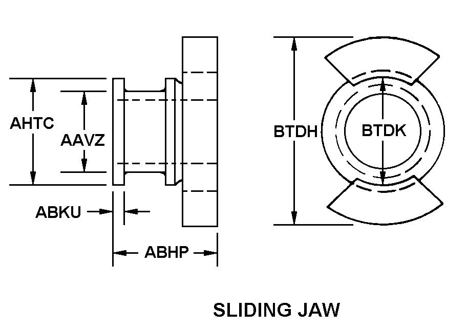 SLIDING JAW style nsn 2520-00-128-2620