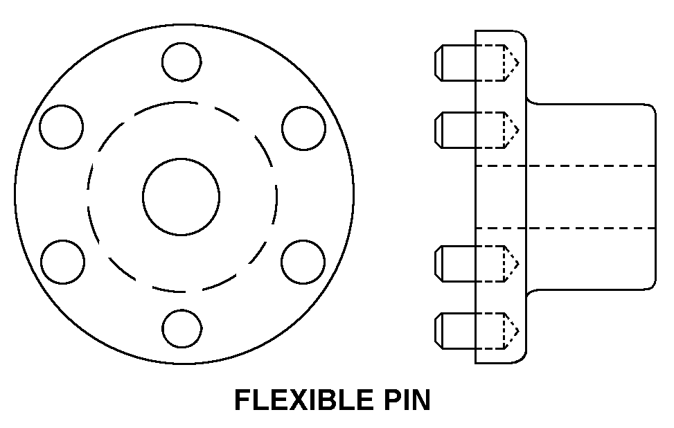 FLEXIBLE PIN style nsn 3010-00-872-1048