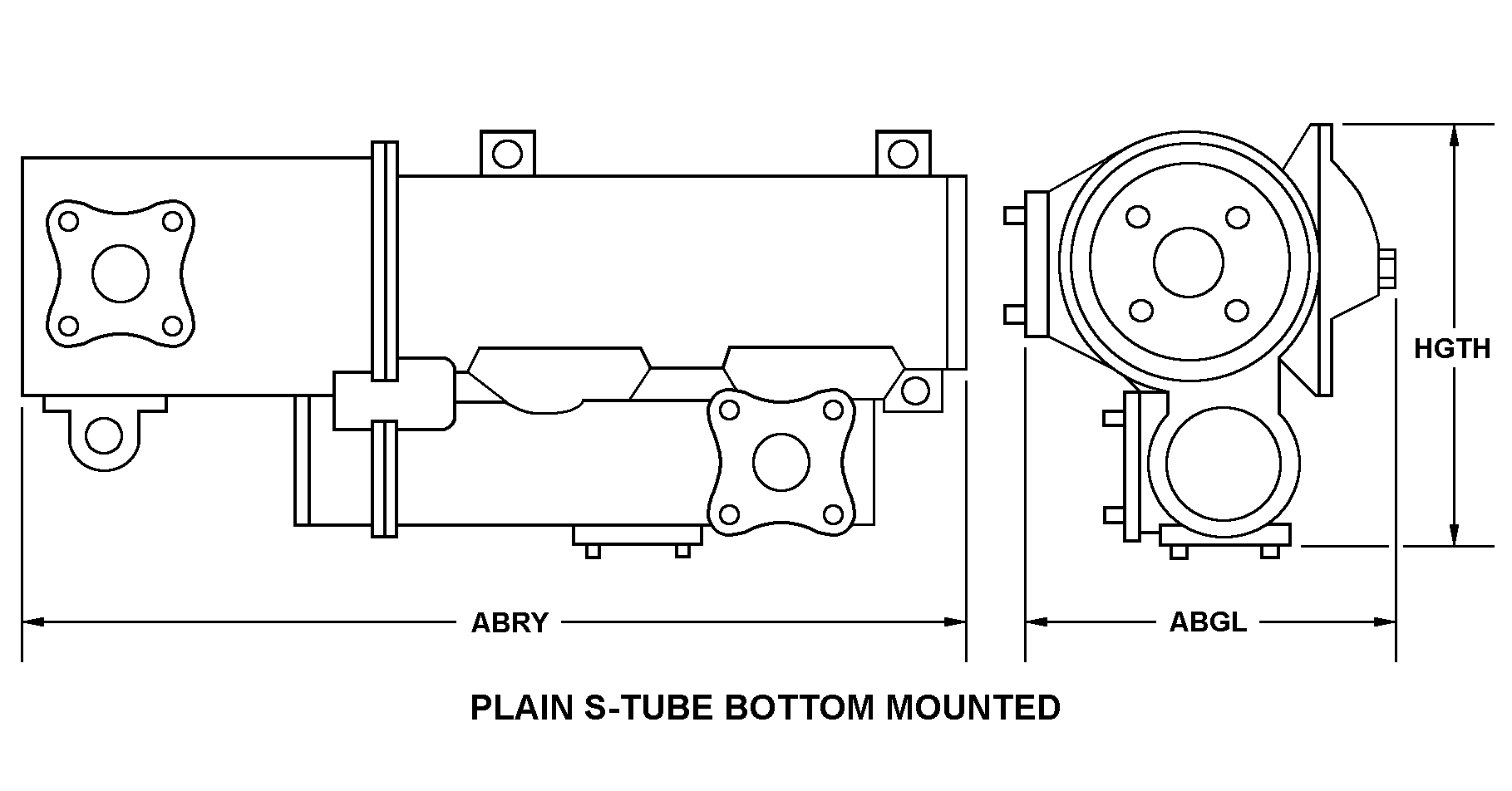 PLAIN S-TUBE BOTTOM MOUNTED style nsn 2935-01-264-3432