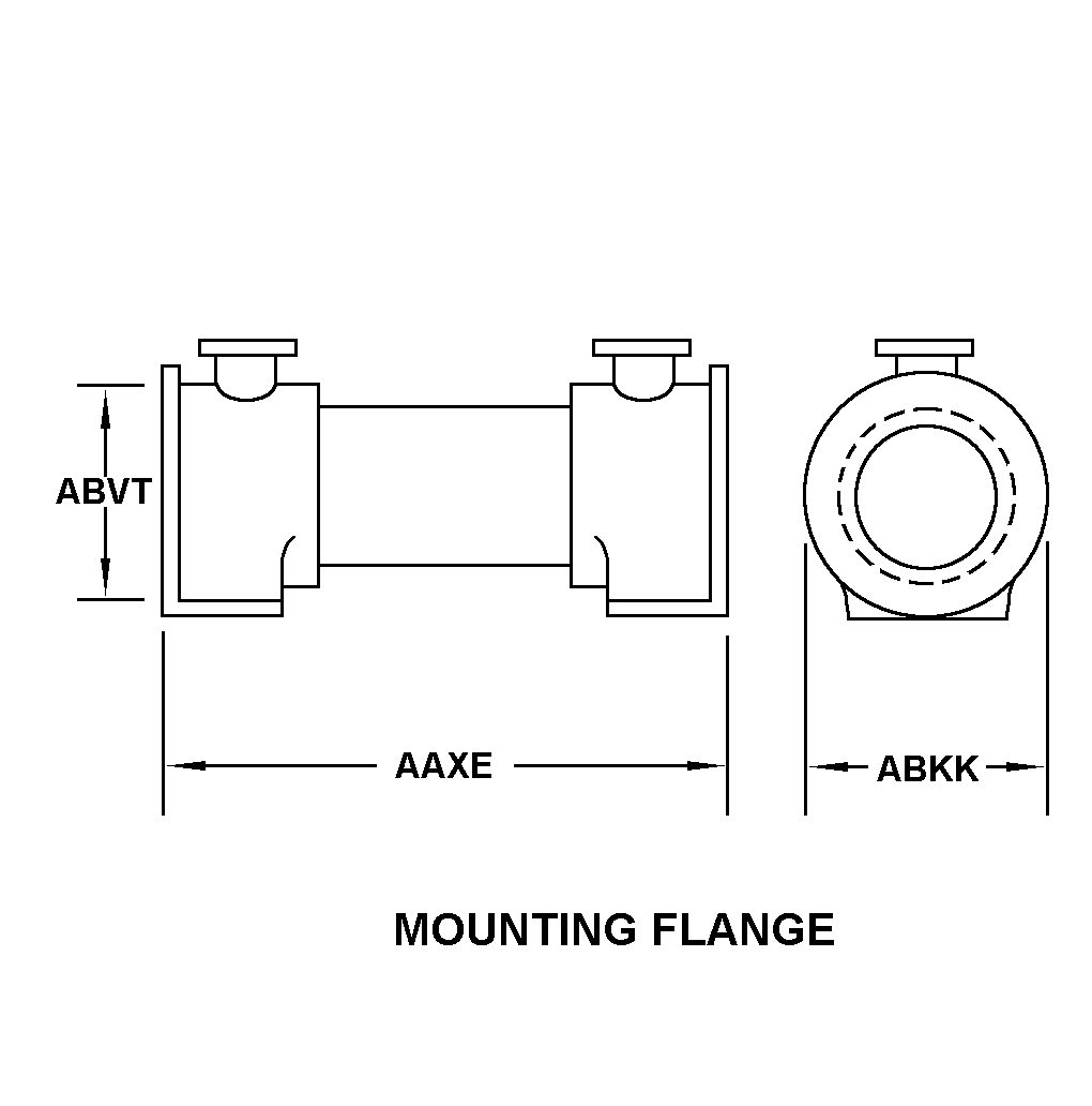 MOUNTING FLANGE style nsn 4420-01-343-0642