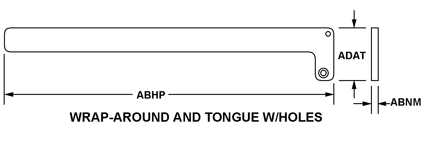 WRAP-AROUND AND TONGUE W/HOLES style nsn 6530-01-547-4738
