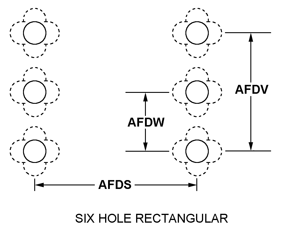 SIX HOLE RECTANGULAR style nsn 4310-01-085-2710