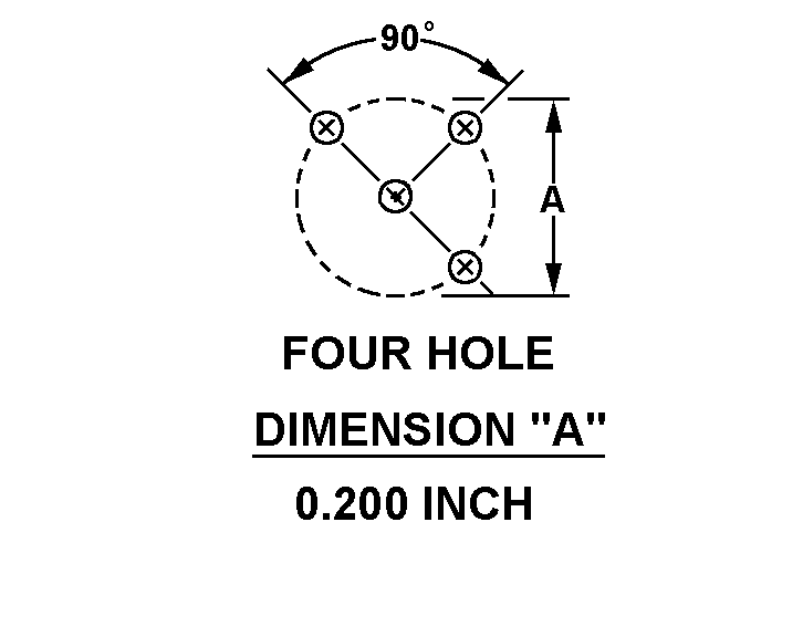 FOUR HOLE DIMENSION 