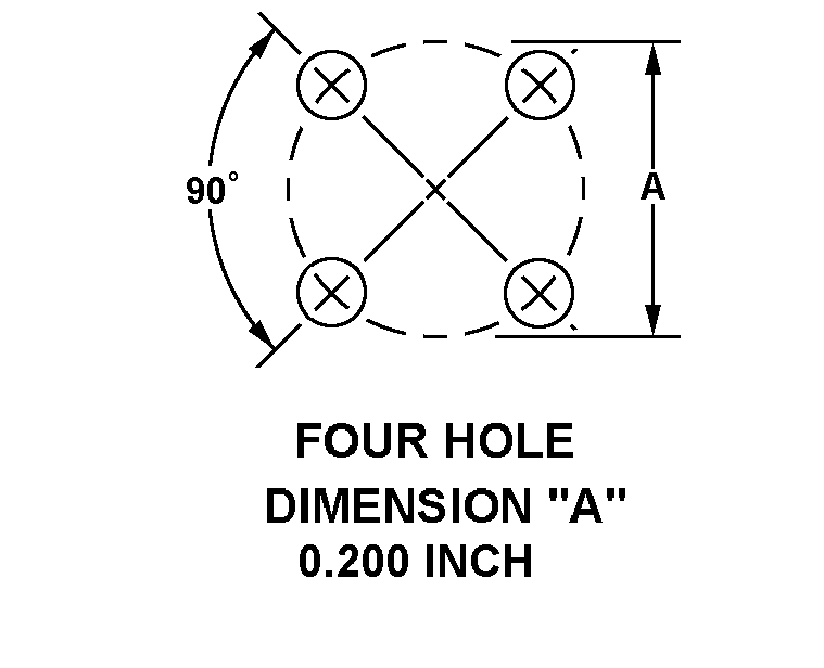 FOUR HOLE DIMENSION 