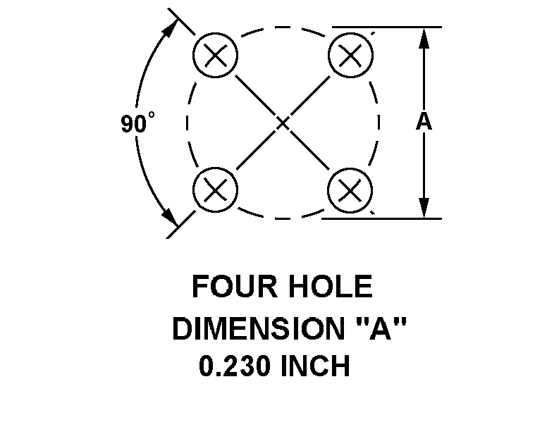 FOUR HOLE DIMENSION 