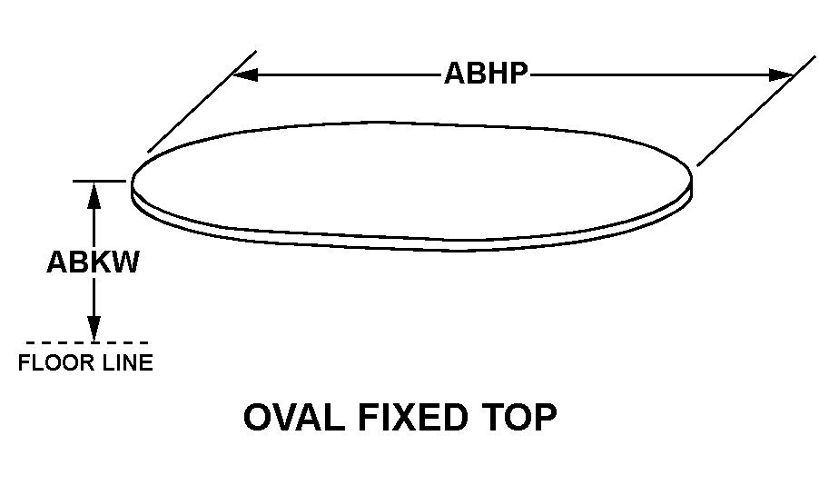 OVAL FIXED TOP style nsn 7110-01-040-8161