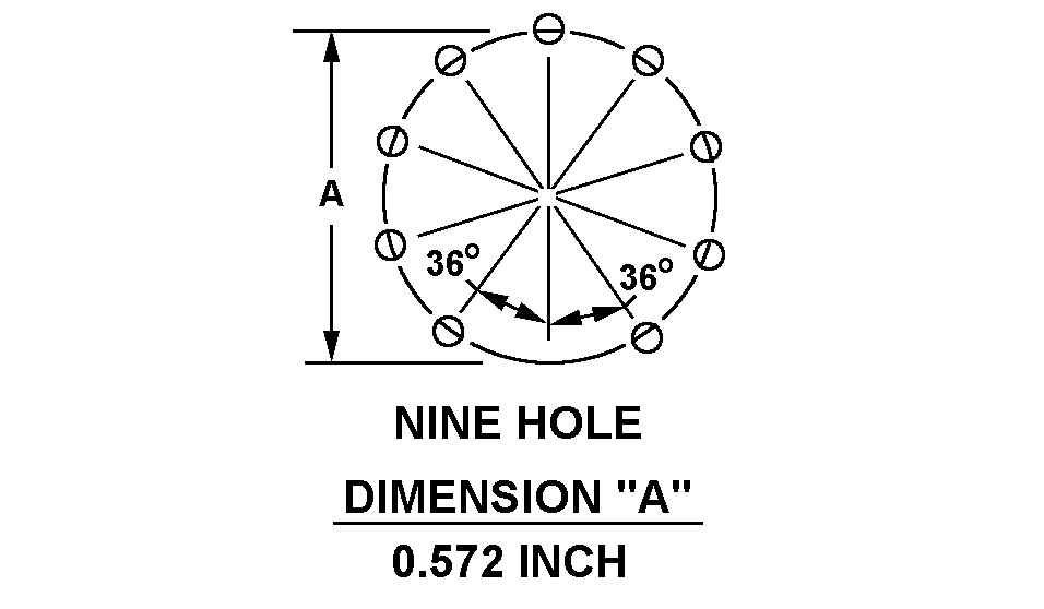 NINE HOLE DIMENSION 