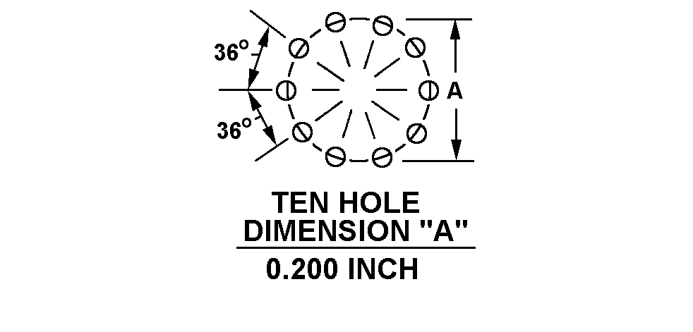 TEN HOLE DIMENSION 