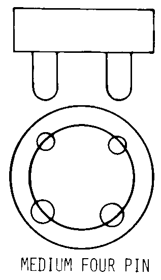 MEDIUM FOUR PIN style nsn 6240-01-011-4843