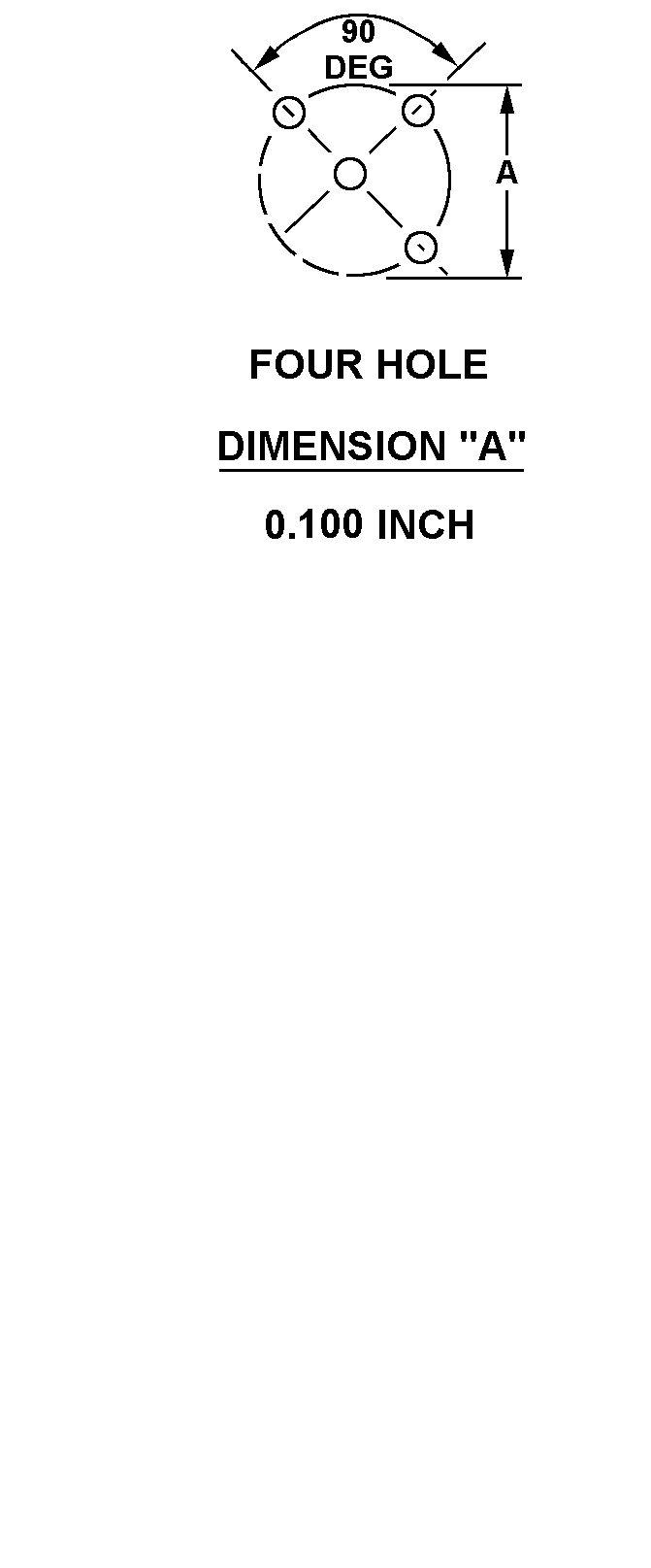 FOUR HOLE - 0.100 INCH style nsn 5999-01-232-5873