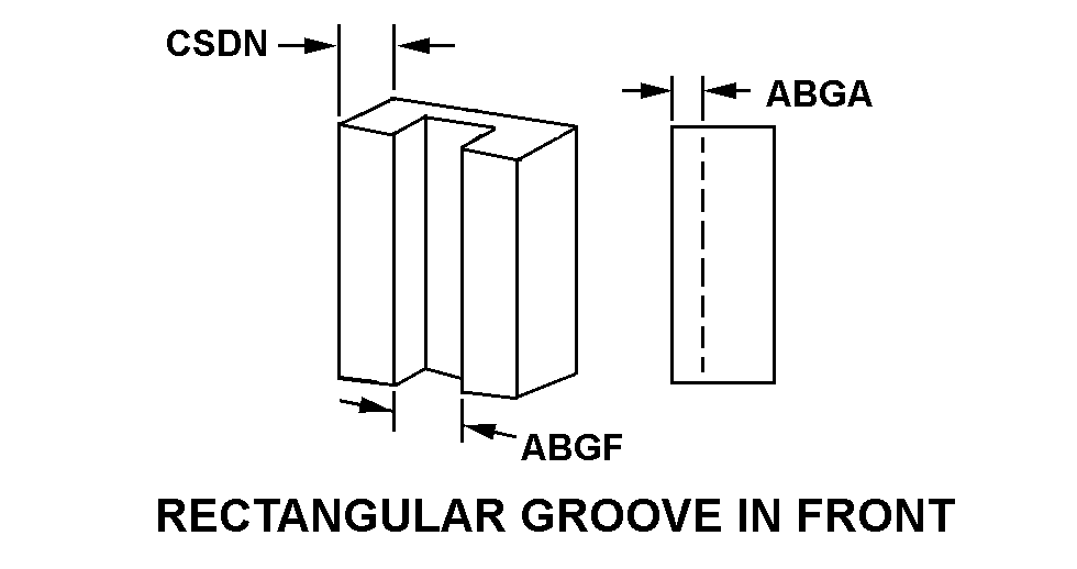 RECTANGULAR GROOVE IN FRONT style nsn 5977-00-237-1616