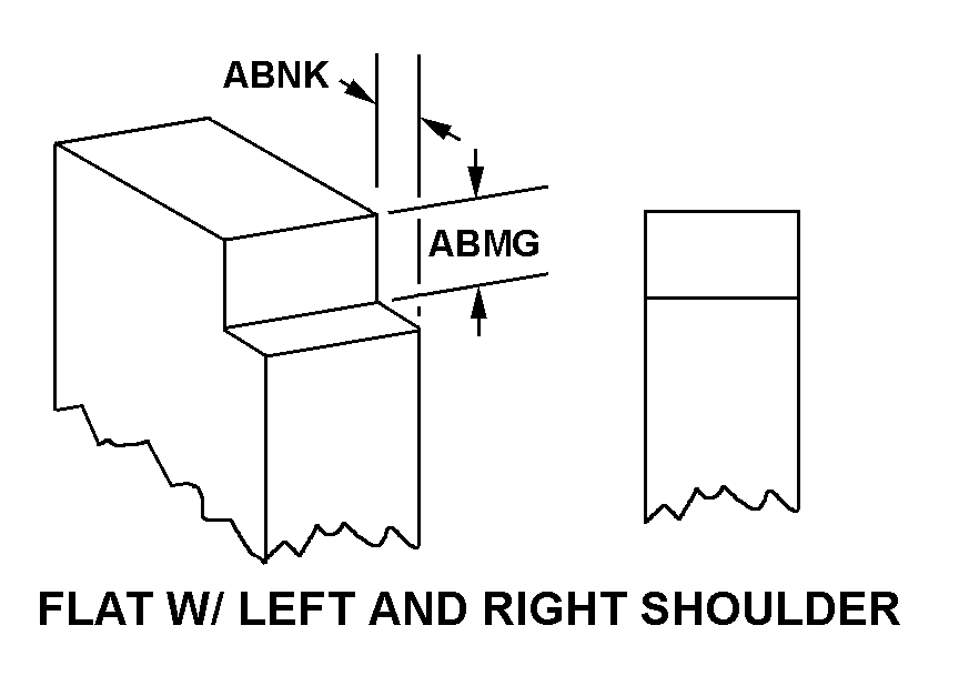 FLAT WITH LEFT AND RIGHT SHOULDER style nsn 5977-00-257-5613