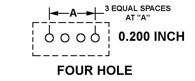 FOUR HOLE style nsn 5935-01-148-7754