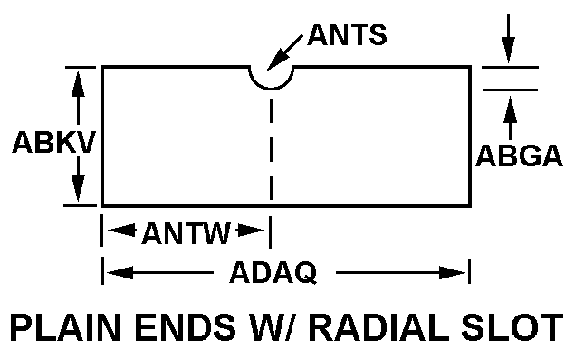 PLAIN ENDS W/RADIAL SLOT style nsn 4310-00-931-0893