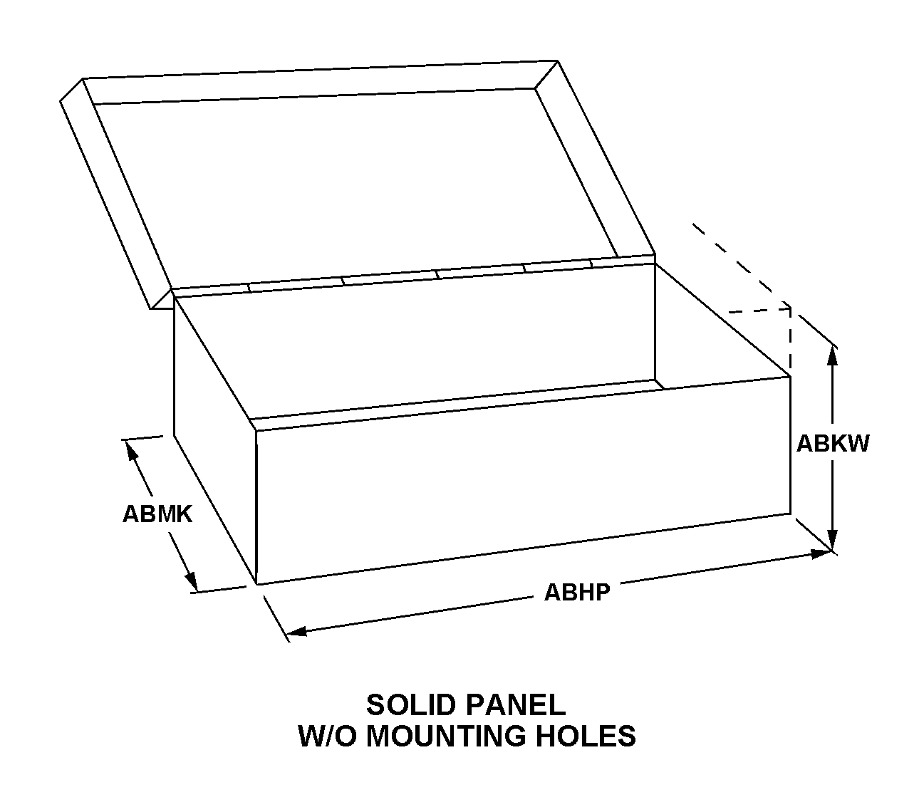 SOLID PANEL W/O MOUNTING HOLES style nsn 2540-01-373-0088