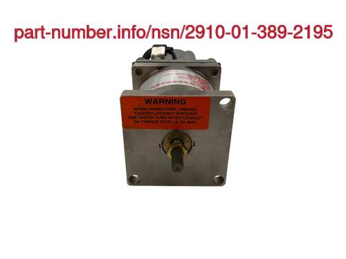 Picture of NSN 2910-01-389-2195 NSN 2910-01-389-2195
