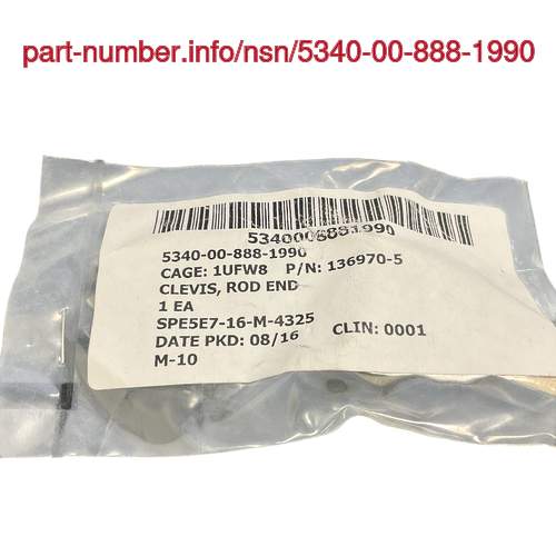 NSN 5340-00-888-1990