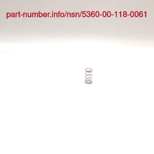 Picture of NSN 5360-00-118-0061 NSN 5360-00-118-0061