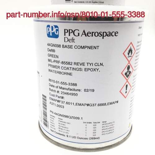 Picture of NSN 8010-01-555-3388 NSN 8010-01-555-3388