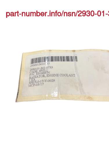 NSN 2930-01-361-0733