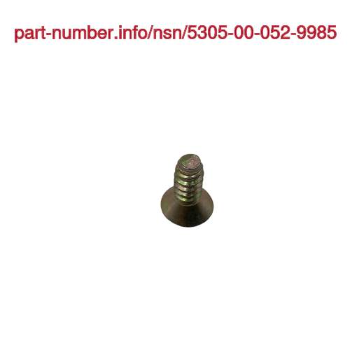 NSN 5305-00-052-9985