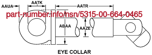 Picture of NSN 5315-00-664-0465 NSN 5315-00-664-0465