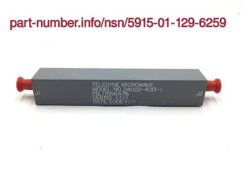 Picture of NSN 5915-01-129-6259 NSN 5915-01-129-6259