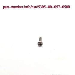 Picture of NSN 5305-00-057-0500 NSN 5305-00-057-0500