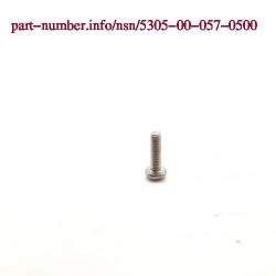 Picture of NSN 5305-00-057-0500 NSN 5305-00-057-0500