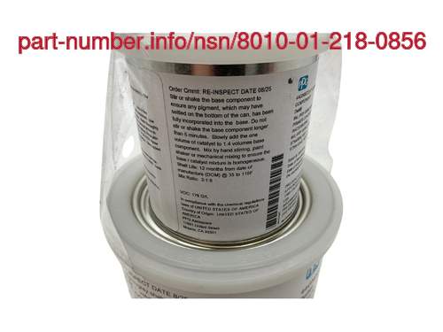 Picture of NSN 8010-01-218-0856 NSN 8010-01-218-0856