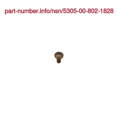 NSN 5305-00-802-1828