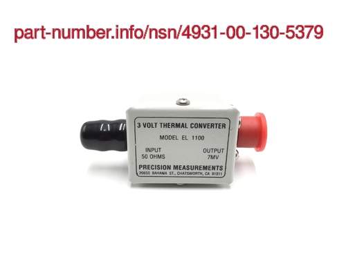 Picture of NSN 4931-00-130-5379 NSN 4931-00-130-5379