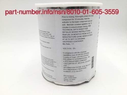 Picture of NSN 8010-01-605-3559 NSN 8010-01-605-3559