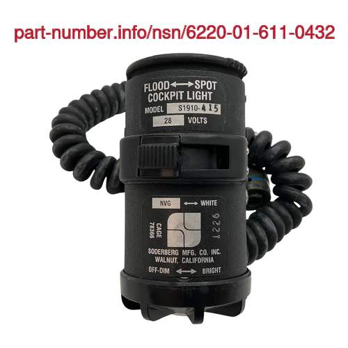 NSN 6220-01-611-0432