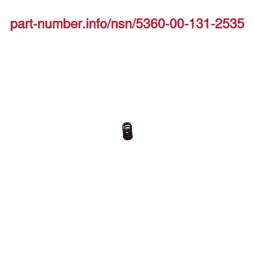 Picture of NSN 5360-00-131-2535 NSN 5360-00-131-2535