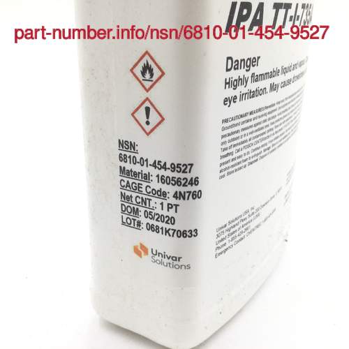 Picture of NSN 6810-01-454-9527 NSN 6810-01-454-9527